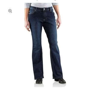 Carhartt Ladies Relaxed Fit Boot Cut Jasper Jeans NWT (RARE) 12 Tall